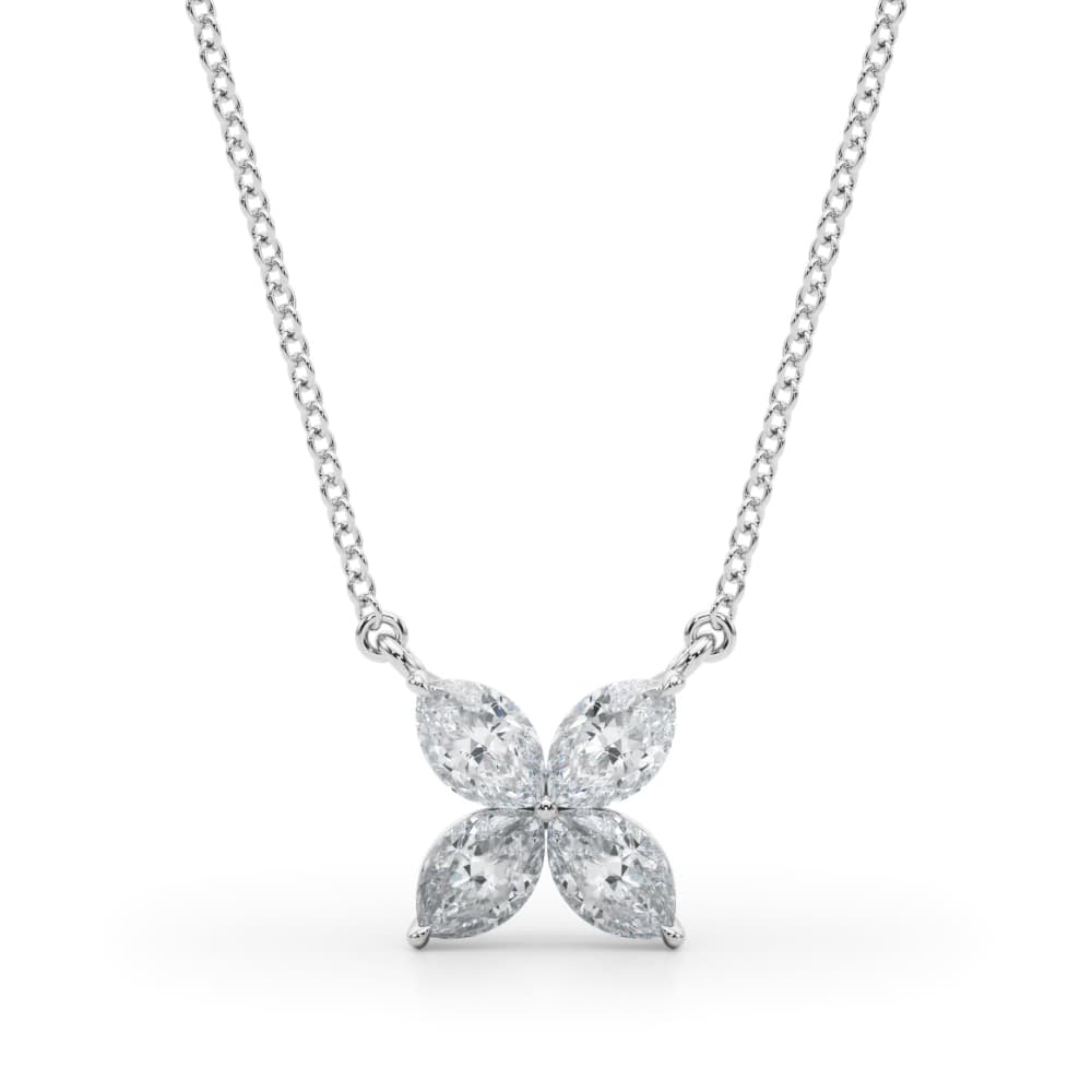 Marquise Flower Pendants (0.28 ct. tw.) — View 1