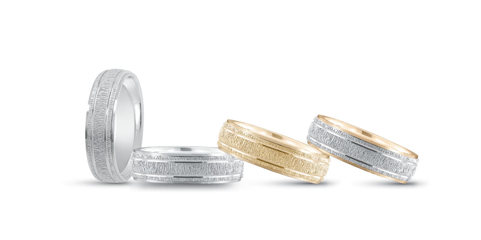6Mm Standard Wt Mens Band — 7MM — White Gold