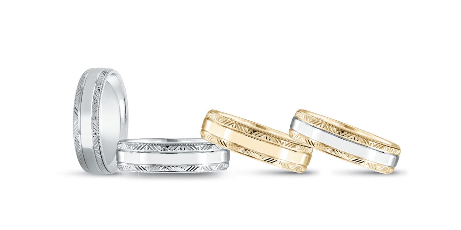 6Mm Standard Wt Mens Band — 7MM — White Gold