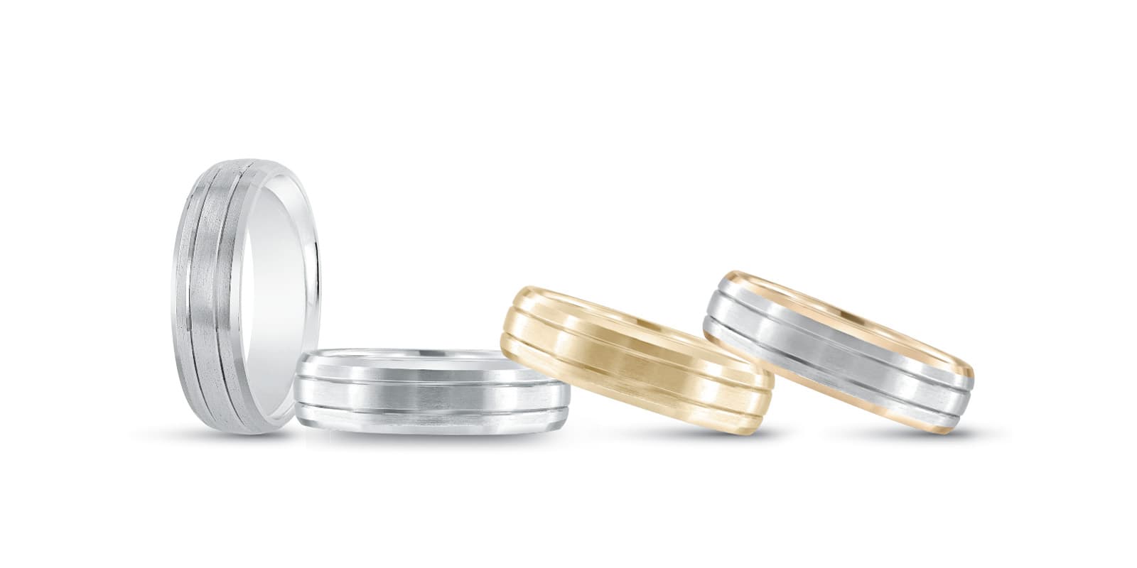 6Mm Standard Wt Mens Band — 6MM — White Gold