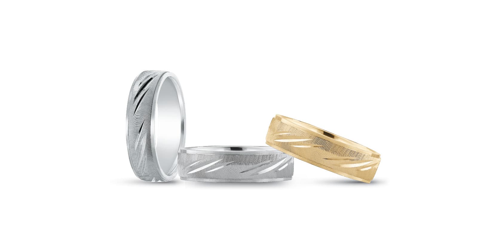 7Mm Light Wt Mens Band — 7MM — White Gold