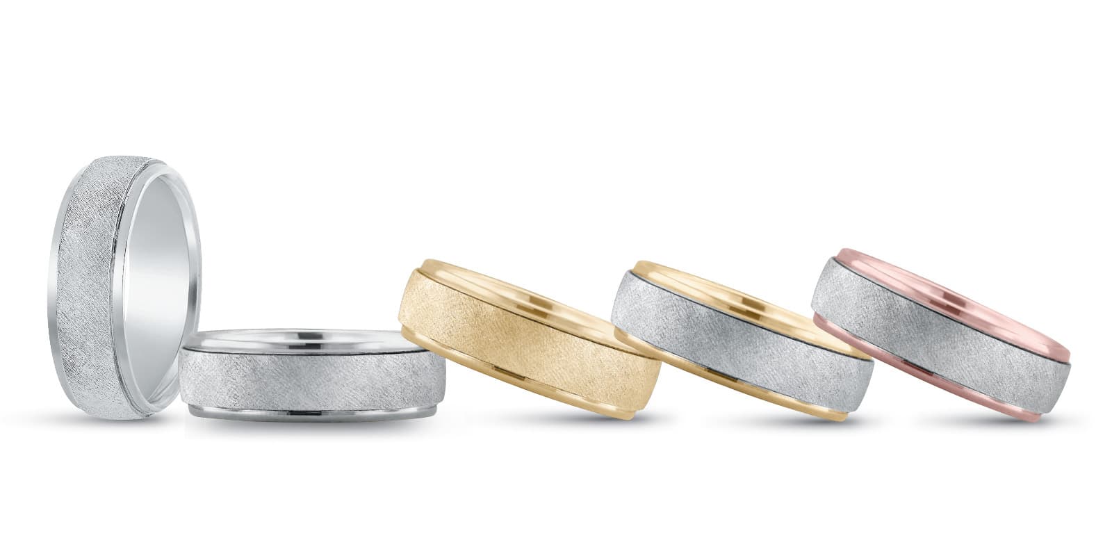 7Mm Standard Wt Mens Band — 7MM — White Gold
