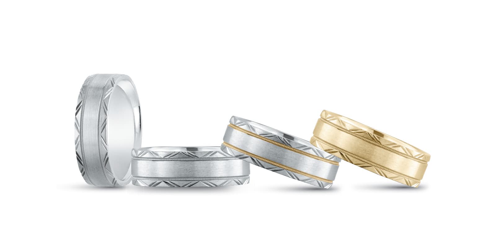 7Mm Standard Wt Mens Band — 7MM — White Gold