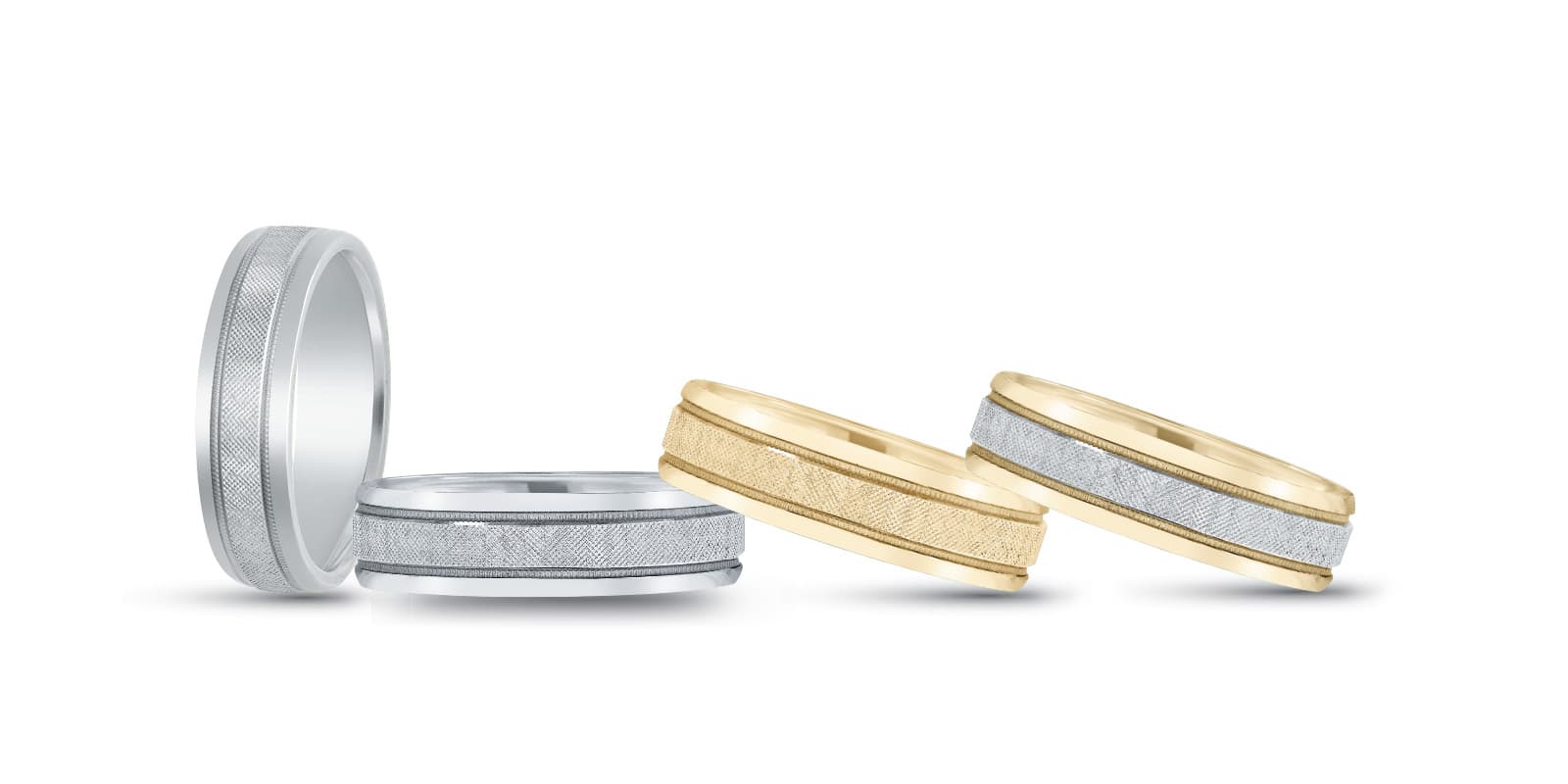 6Mm Standard Wt Mens Band — 7MM — White Gold