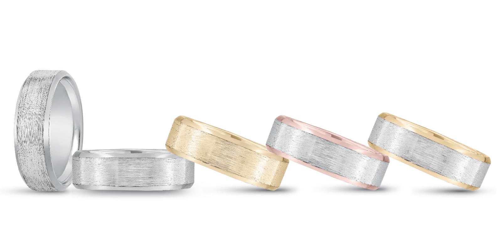 7Mm Standard Wt Mens Band — 7MM — White Gold
