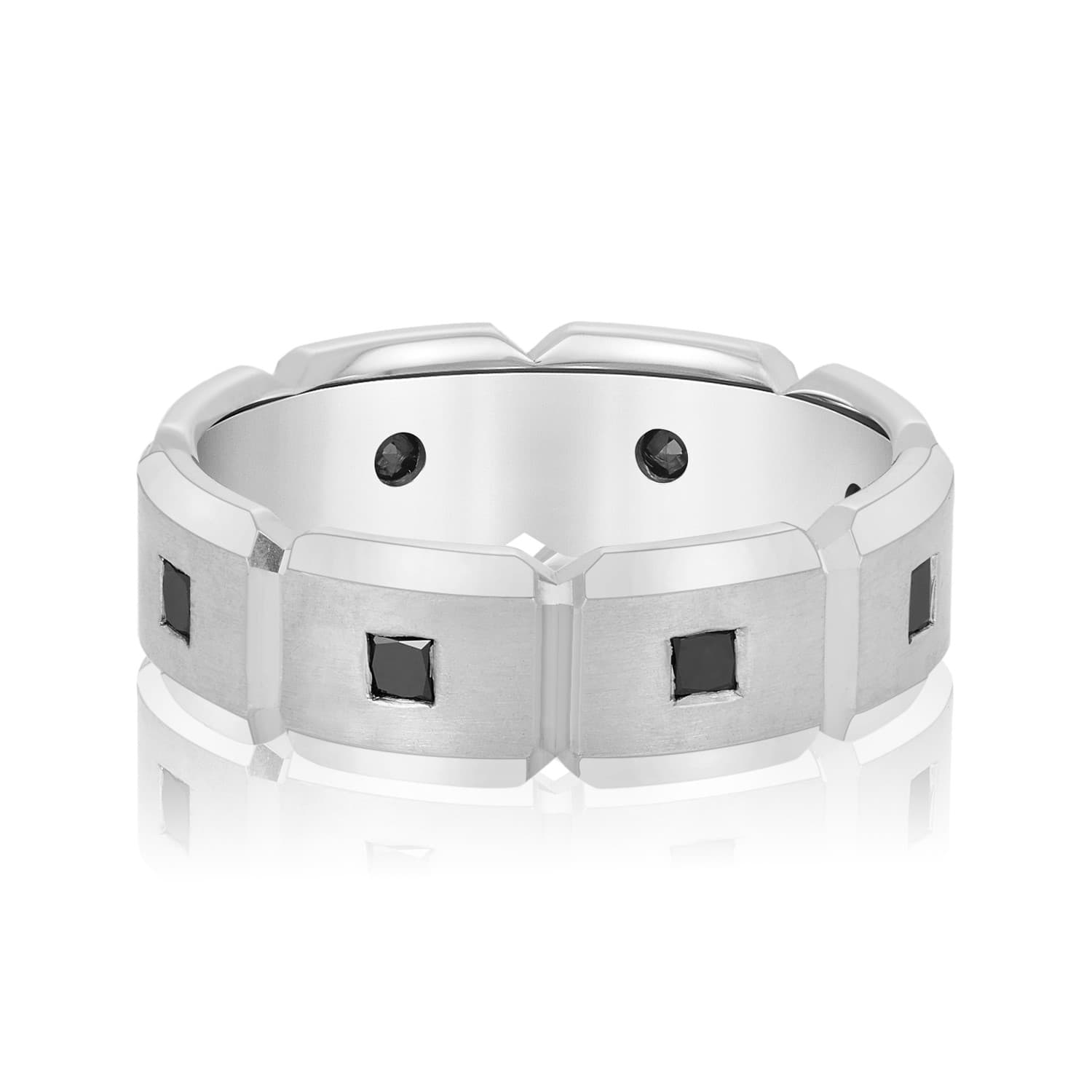 7Mm Heavy Wt Mens Band W/Dia (0.56 ct. tw.) — View 1