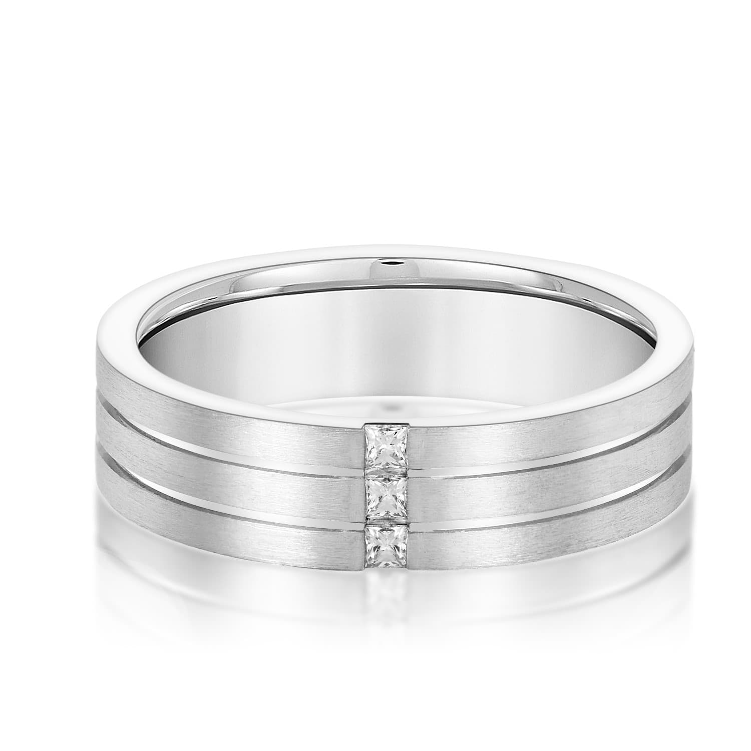Breakdown-6Mm Heavy Wt Mens Band (1/8 ct. tw.) — View 1