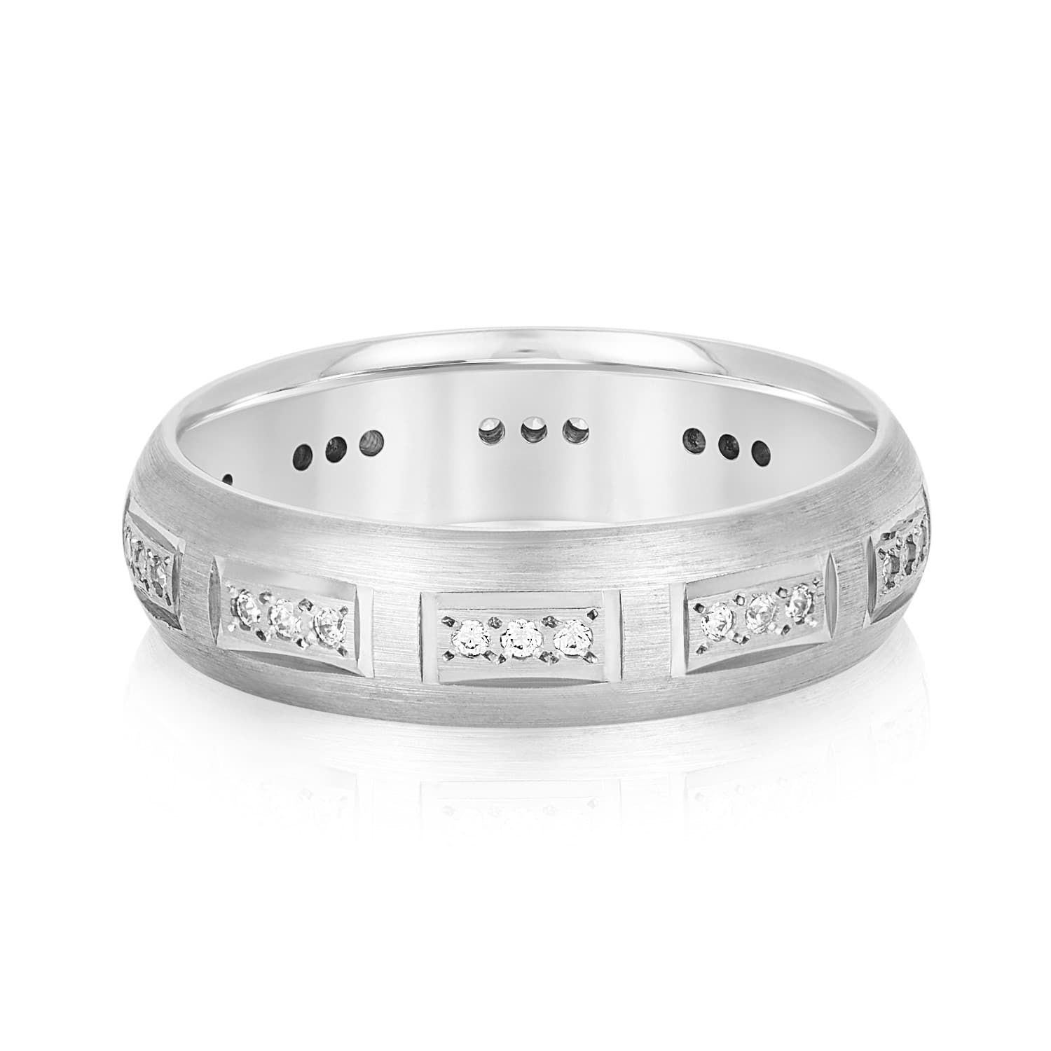 Breakdown-6Mm Heavy Wt Mens Band (0.22 ct. tw.) — View 1