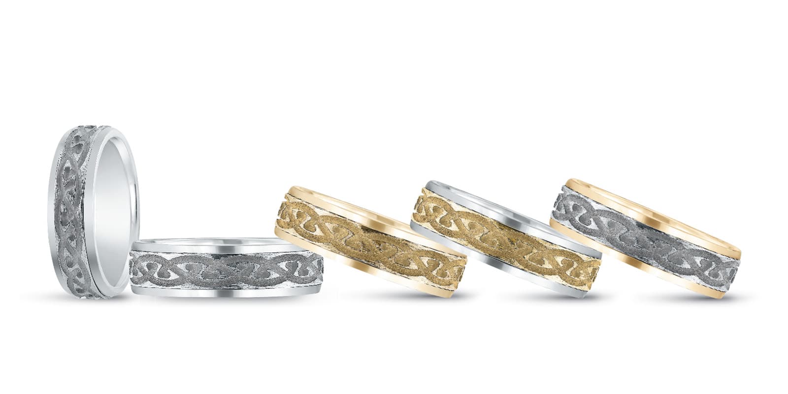 7Mm Heavy Wt Mens Band — TT — White Gold