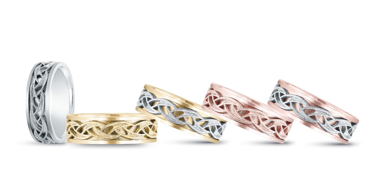 7Mm Heavy Wt Mens Band — 7MM — White Gold