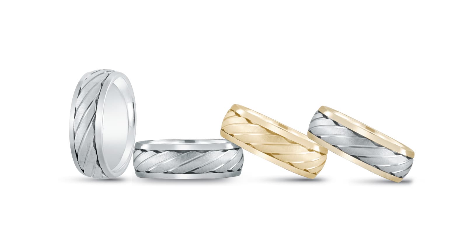 7Mm Heavy Wt Mens Band — TT — White Gold