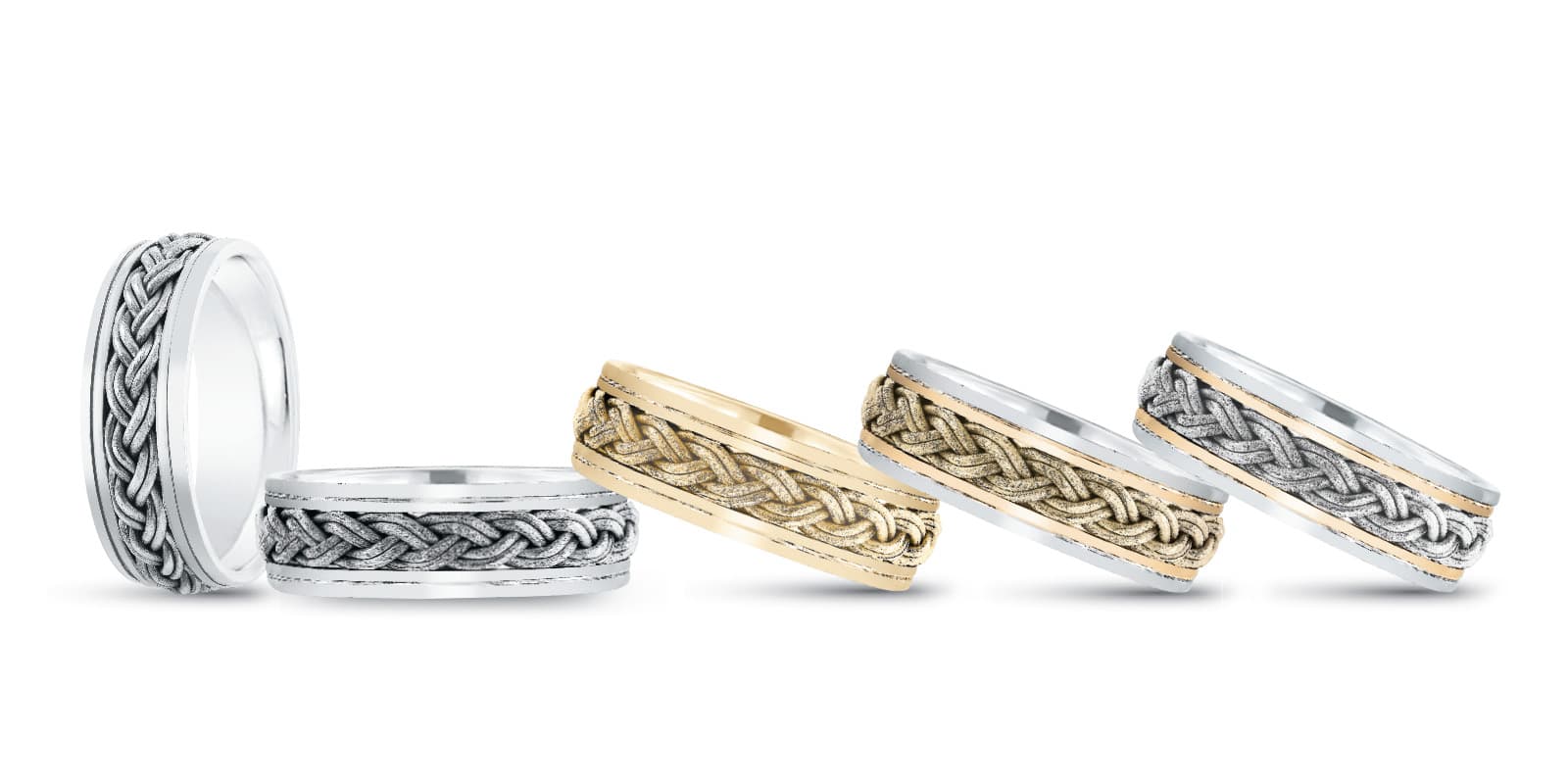 7Mm Heavy Wt Mens Band — 7MM — White Gold