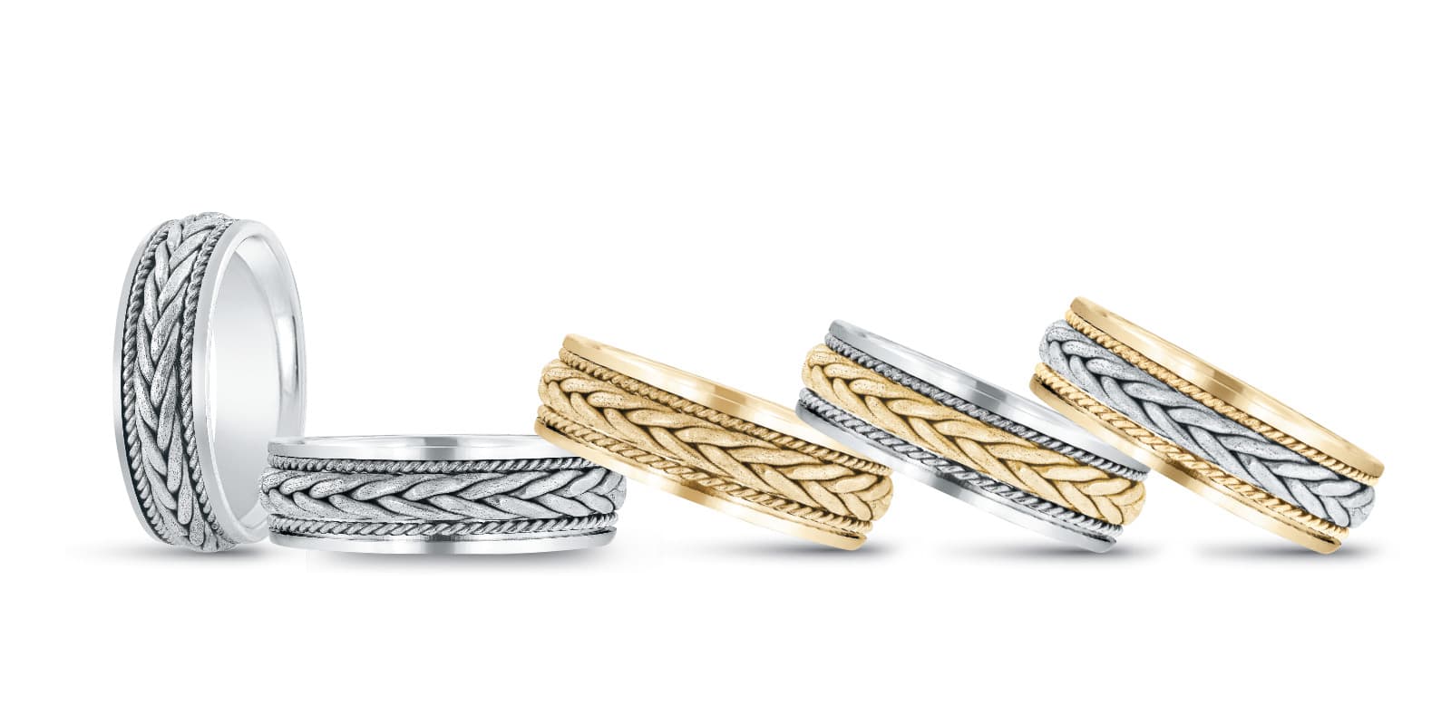 7Mm Heavy Wt Mens Band — TT — White Gold