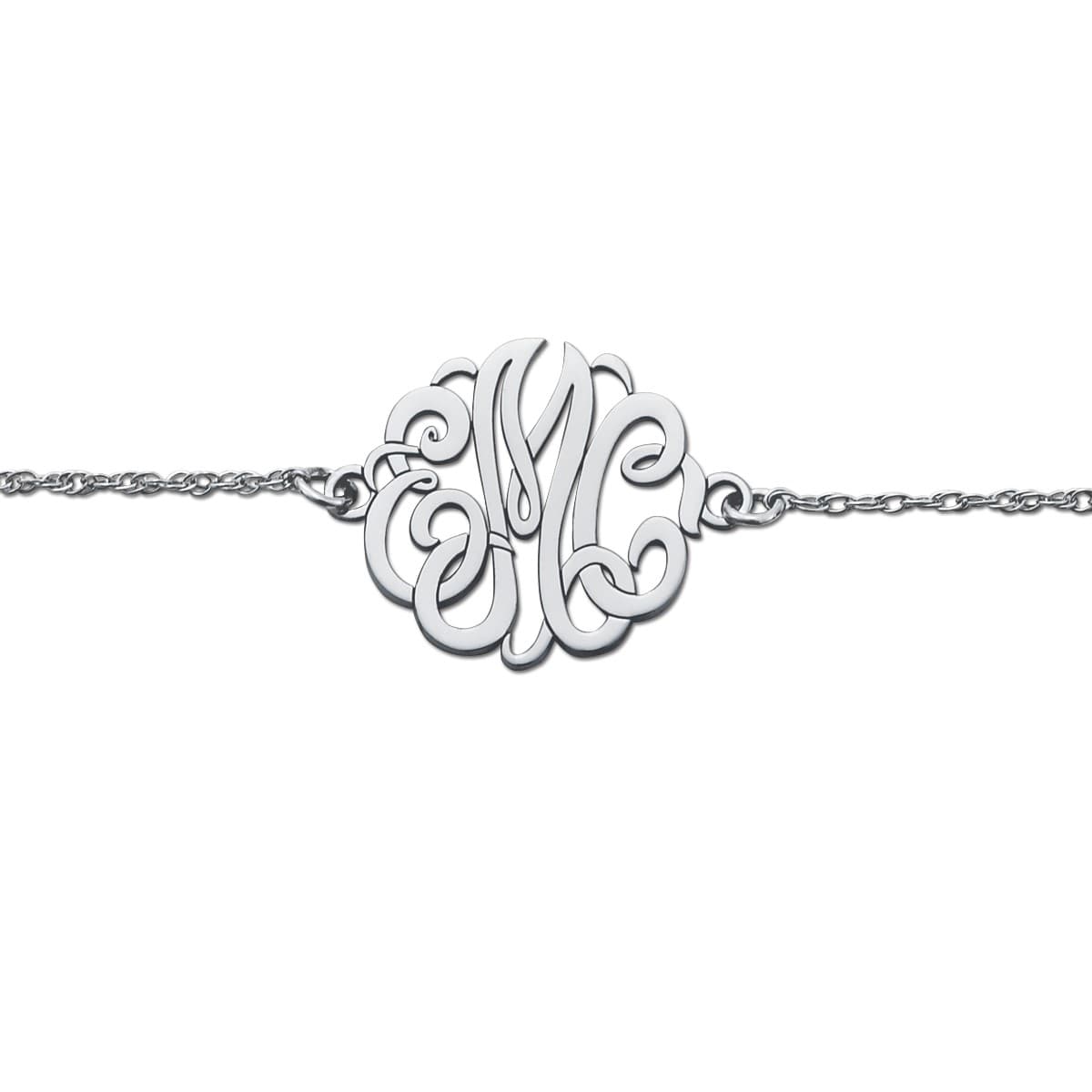 20MM Initial Monogram Bracelet