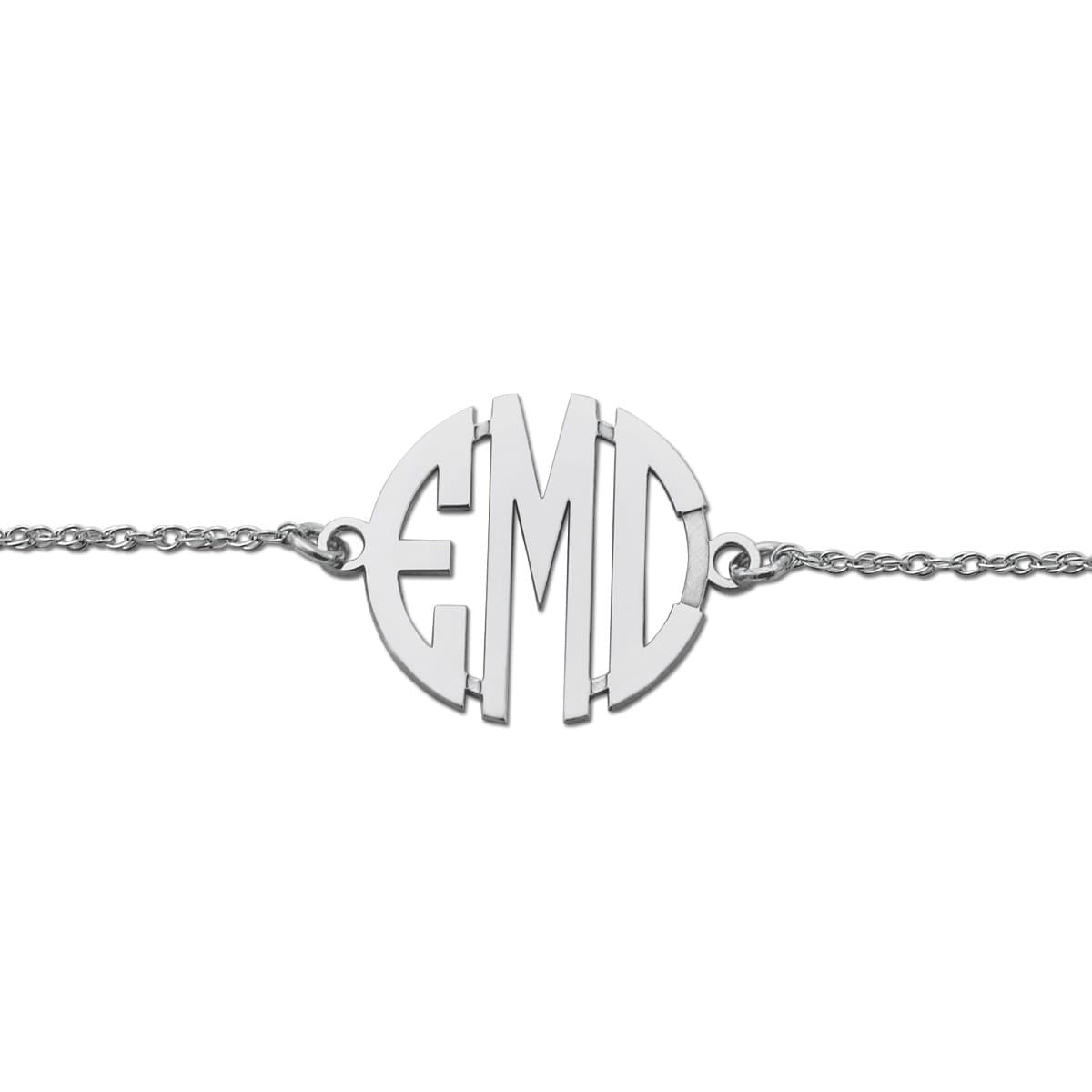 20mm 3 Initial Monogram Necklaces