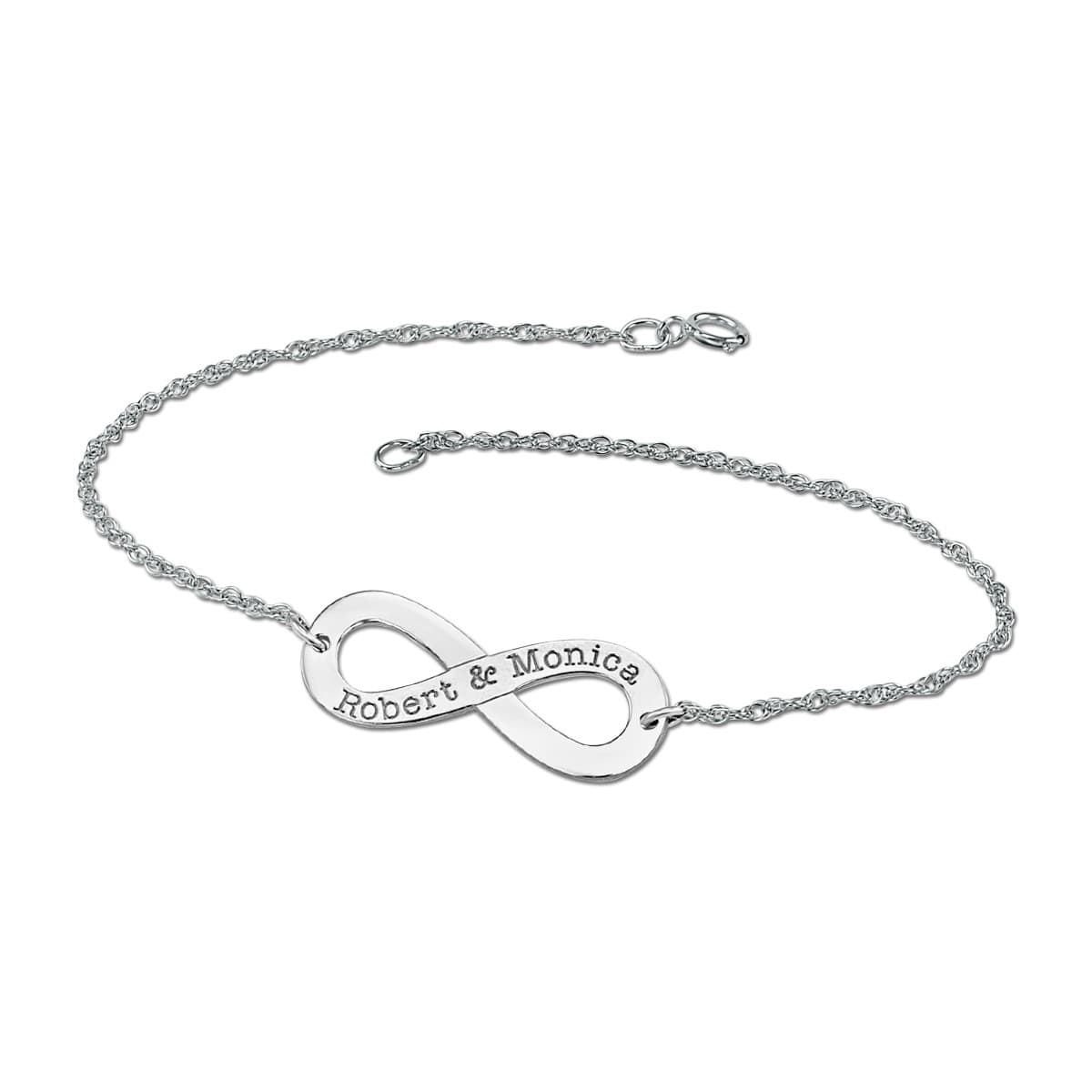 14K W 12 x 30mm Hi Polish Infi — White Gold