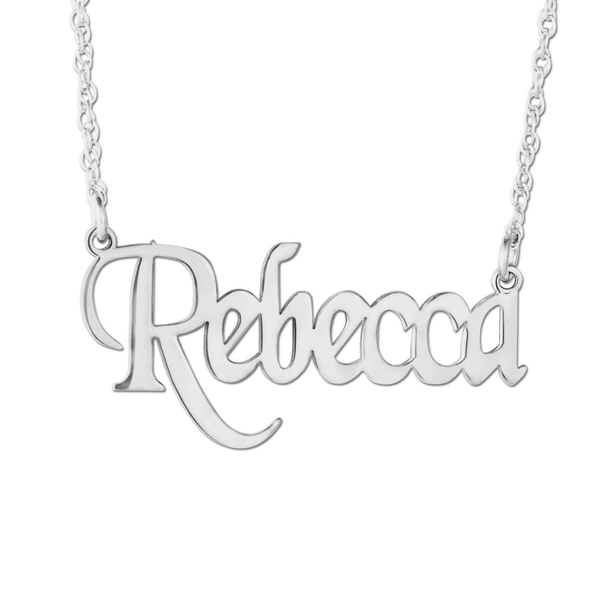 Personalized Nameplate Necklace — View 1