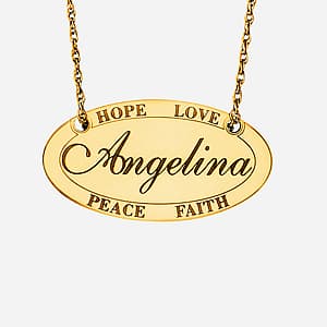 Oval Nameplate Inspirational — View 1