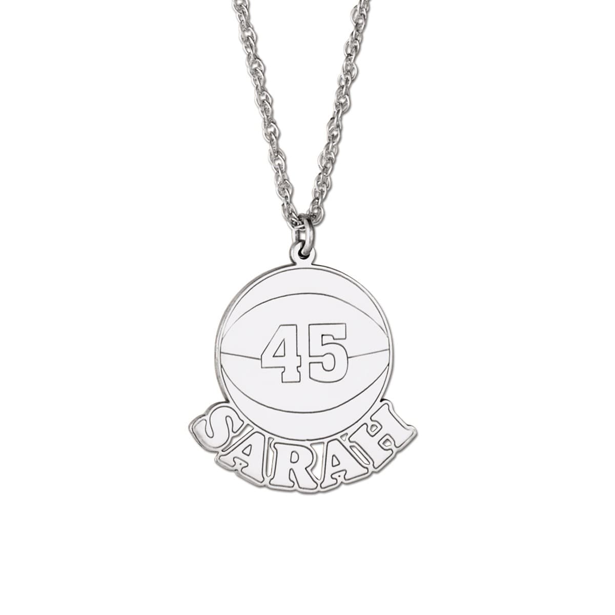 Basketball with Name And Number — View 1
