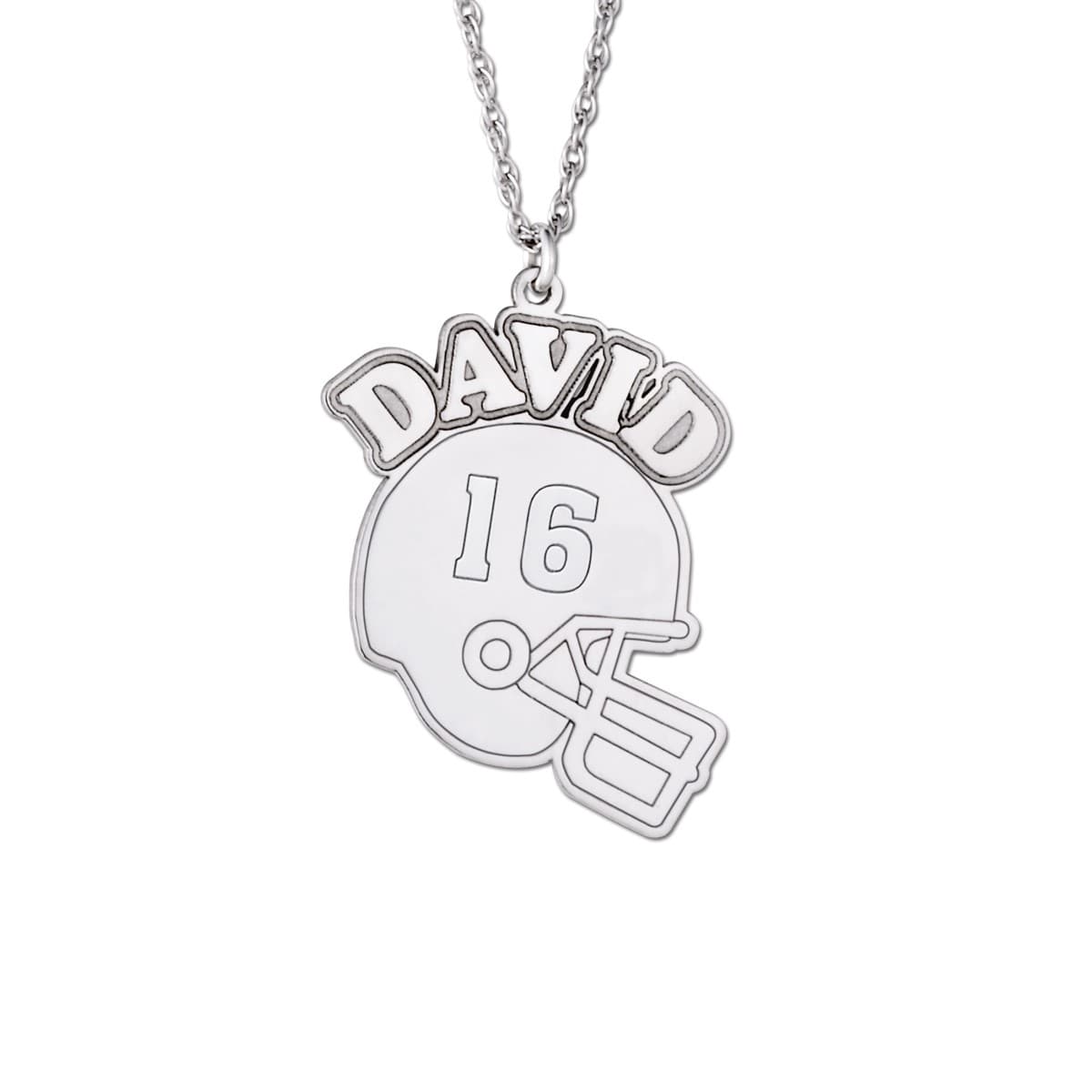 Football Helmet Nameplate — View 1