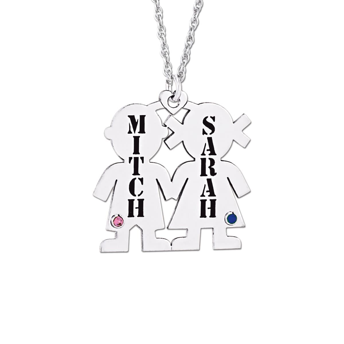 Boy And Girl Pendant — View 1
