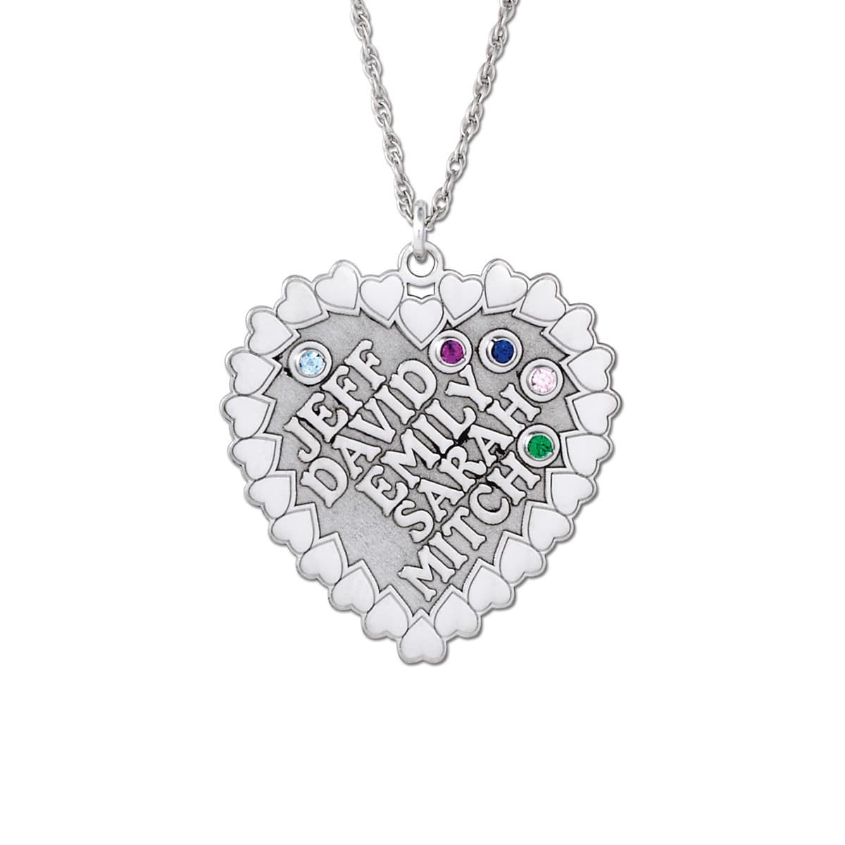 Heart With Synthetic Stones — View 1