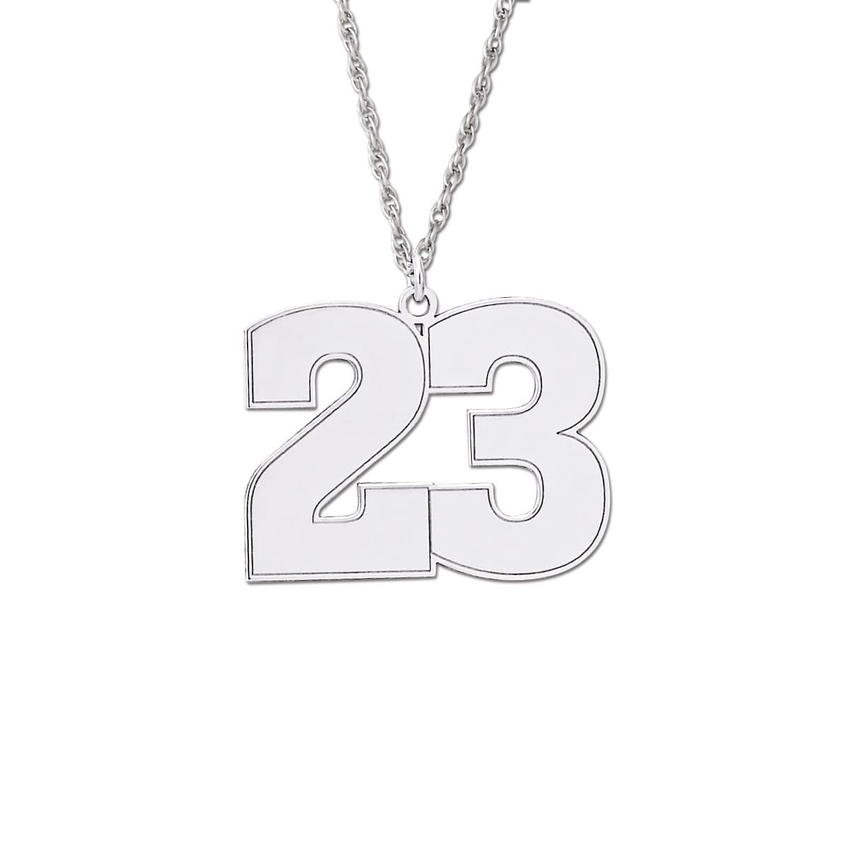 Number Plate Pendant — View 1