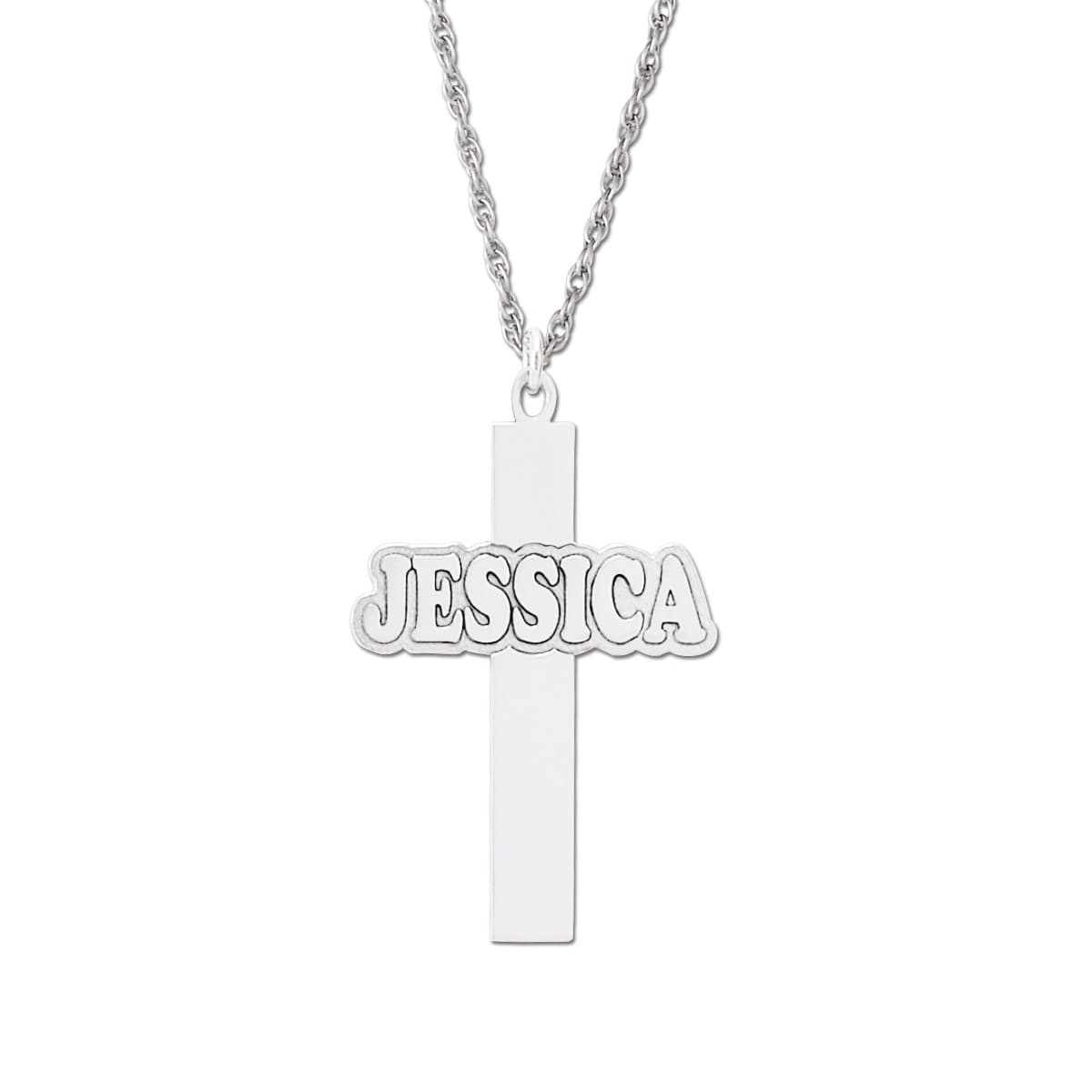 Cross With Name Horizontal — View 1