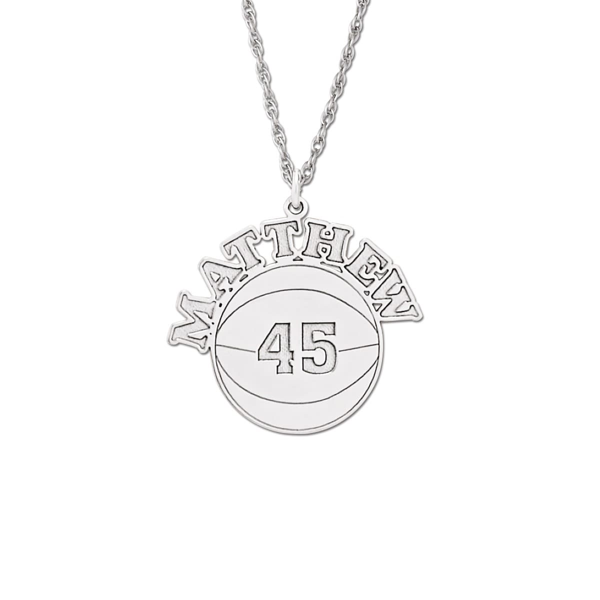 Basketball with Name And Number — View 1