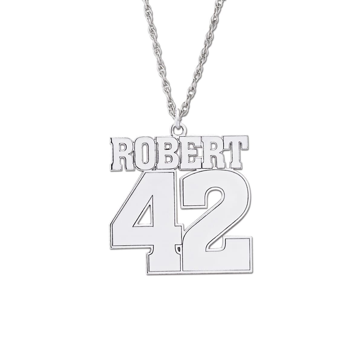 Personalized Sports Number Pendant — View 1