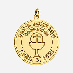 1st communion Medal — View 1