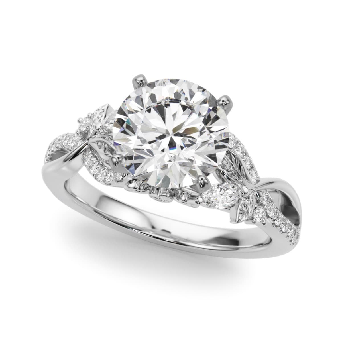 Engagement Round Center — style 51355-E