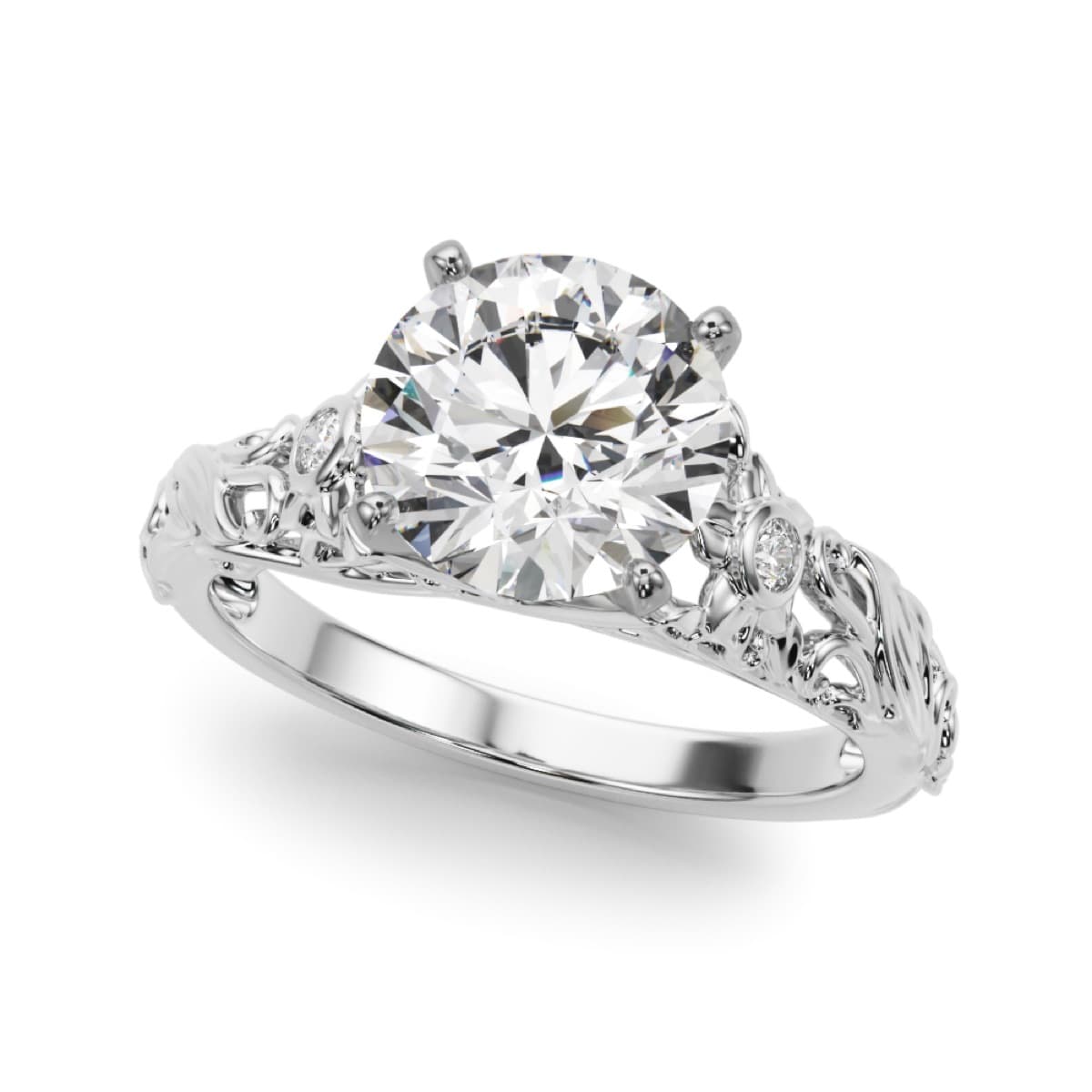 Engagement Round Center — style 51357-E