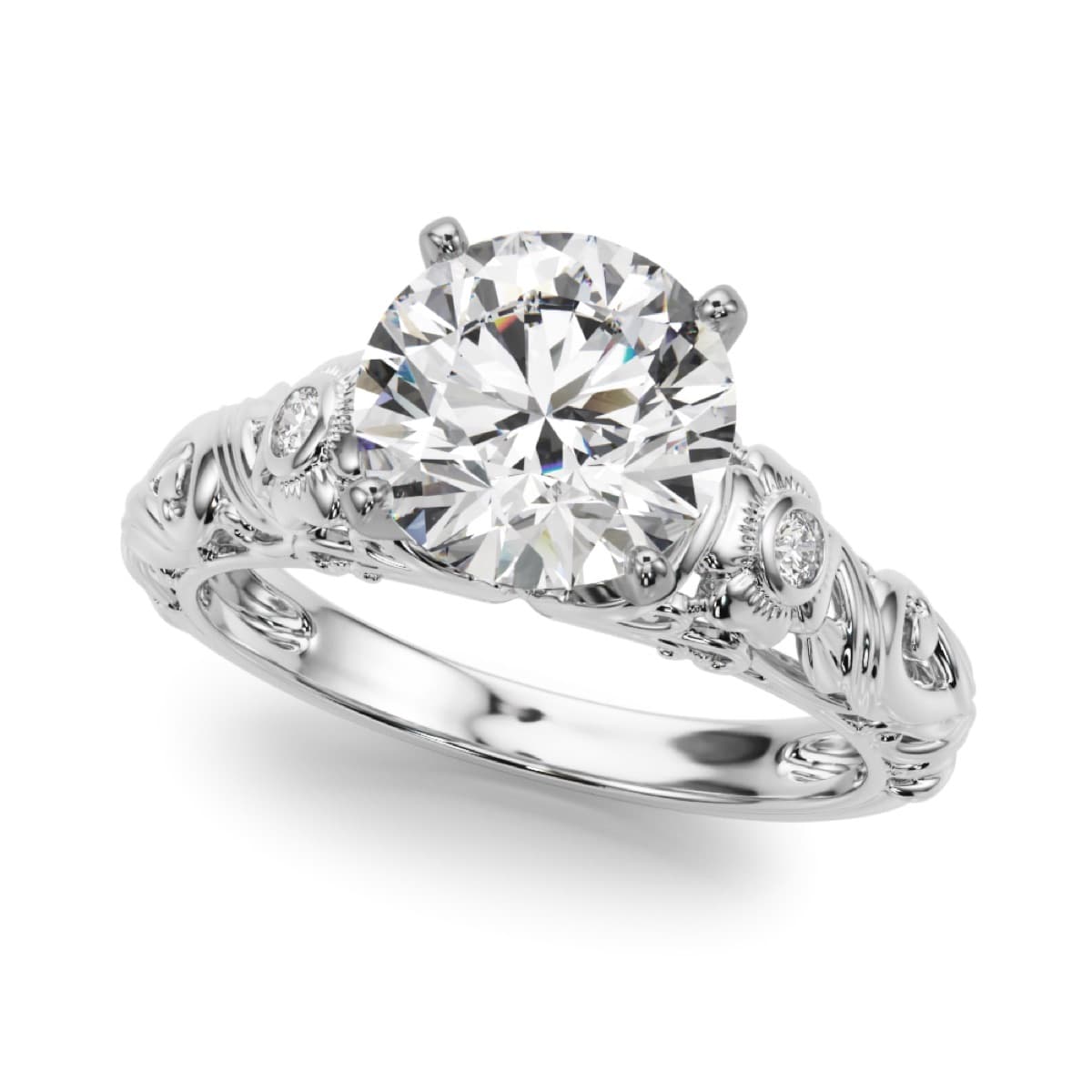 Engagement Round Center — style 51358-E