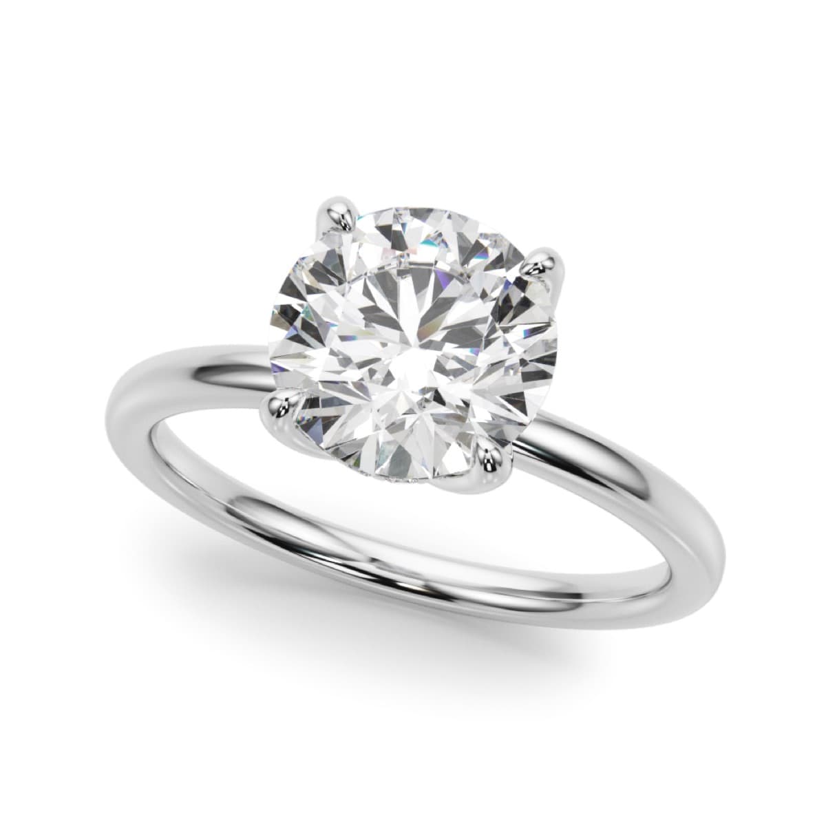 Hidden Halo Ov Engagement Ring — style 51377-E-1