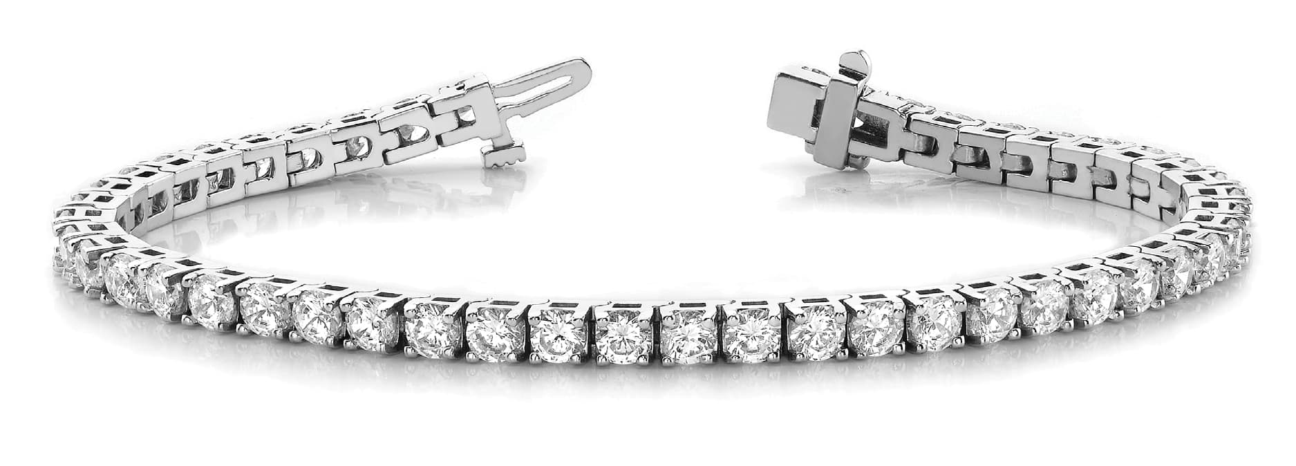 Bracelet — 3 ctw (2.25 mm) — White Gold
