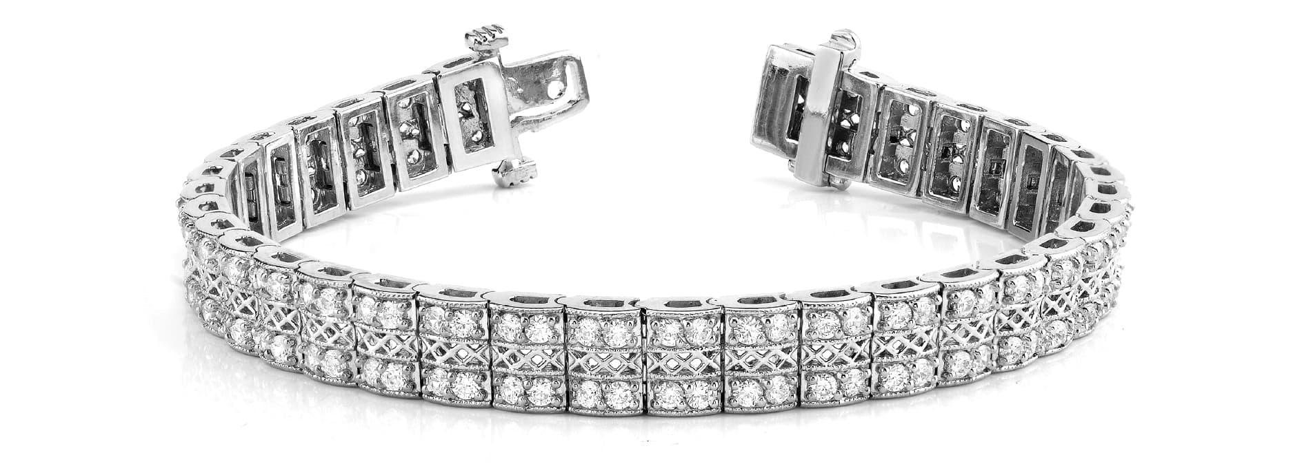 Bracelet — 2 ctw (1.3 mm) — White Gold