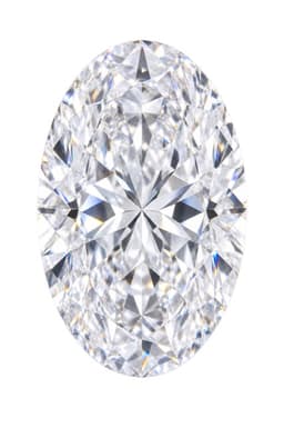 Oval cut diamond