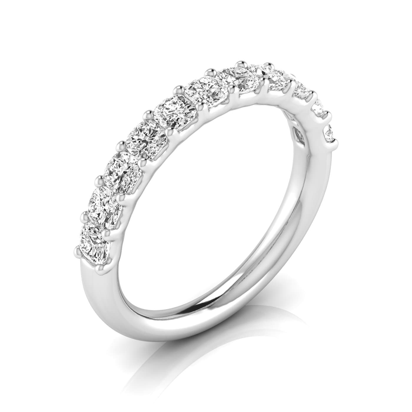 1/2 Spread Cushion Diamond Wedding Band — View 1