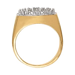 Men's Cluster Ring (2.8 ct. tw.), Side view in white gold or platinum