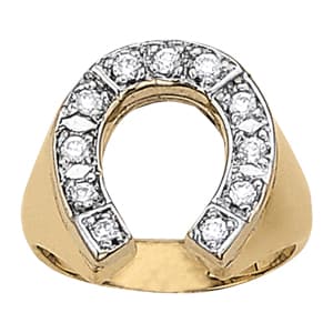 Gents Ring Horseshoe & Novelty — View 1