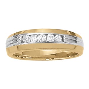 Gents Ring Channel Bands — View 1