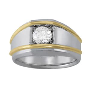 Gents' Solitaire Fashion Ring — C — View 1