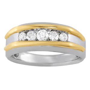 Gents Ring Channel Bands — C — View 1