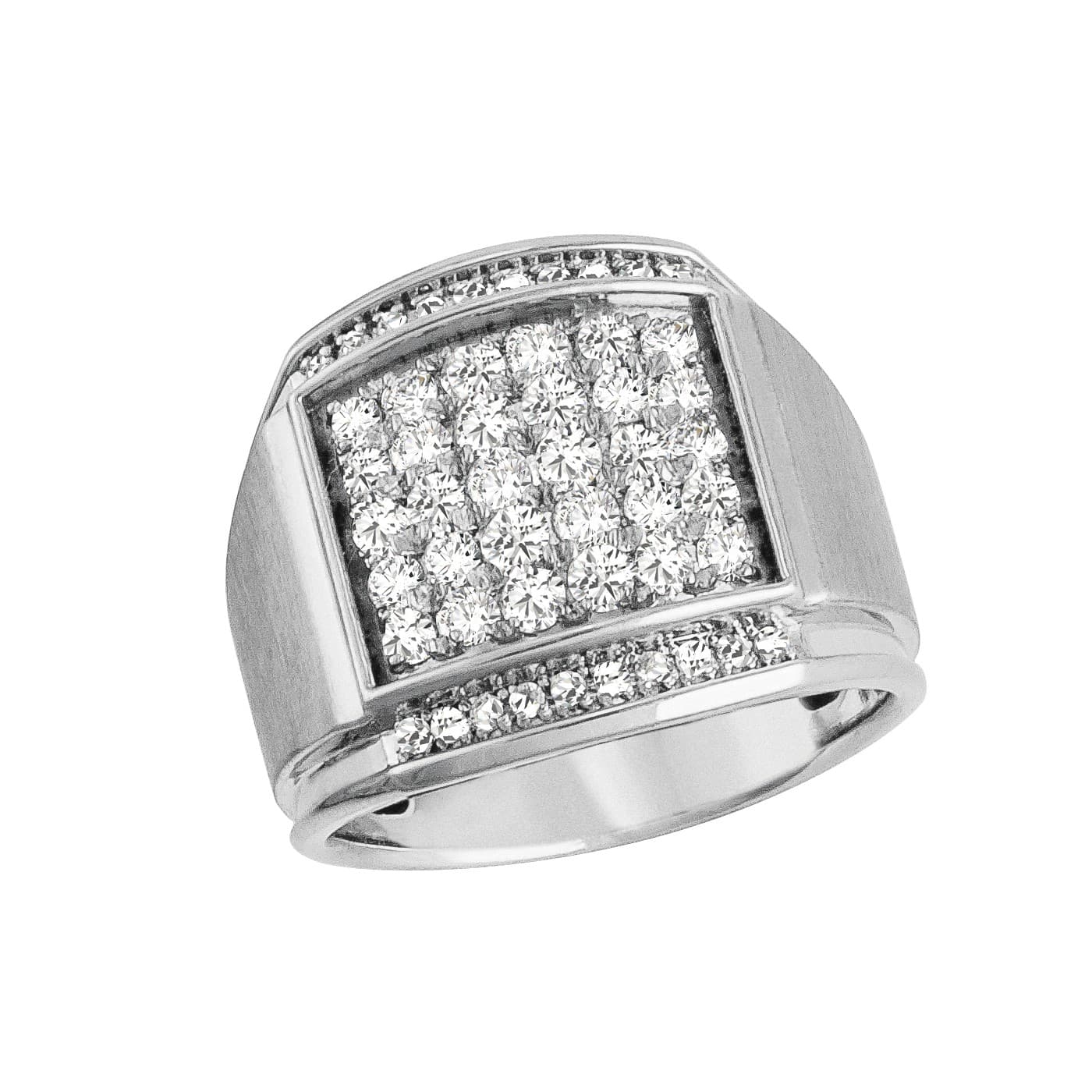 Gent's Diamond Cluster Ring — View 1