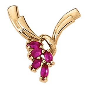 Pendants Neck Centers & Slides — White Gold