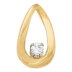 Drop Pendant — White Gold