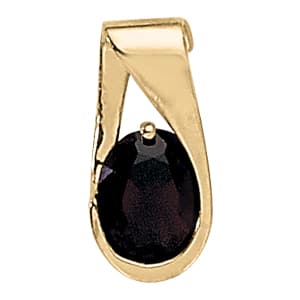 Pendants Color Oval — White Gold