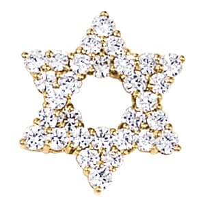 Religious Novelty Pendant — White Gold