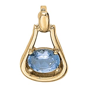 Pendants Color Oval — White Gold